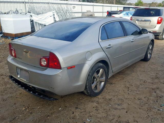 1G1ZC5EU5CF138389 - 2012 CHEVROLET MALIBU 1LT SILVER photo 4