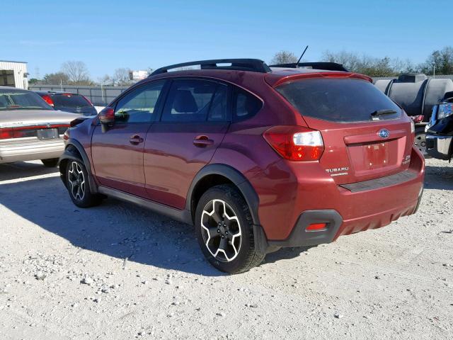 JF2GPAVC5E8267602 - 2014 SUBARU XV CROSSTR BURGUNDY photo 3