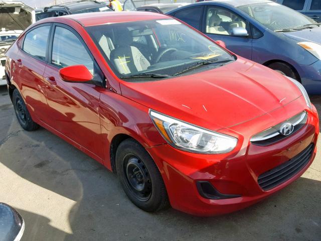 KMHCT4AE1GU071468 - 2016 HYUNDAI ACCENT SE RED photo 1