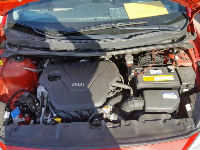 KMHCT4AE1GU071468 - 2016 HYUNDAI ACCENT SE RED photo 7