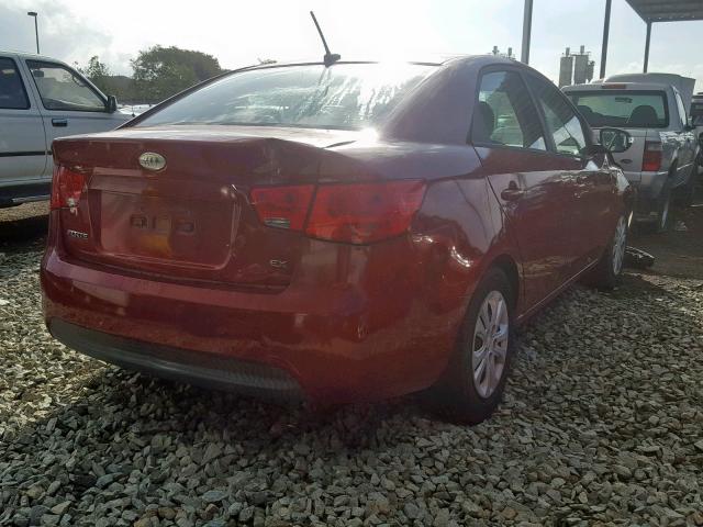 KNAFU4A20A5202991 - 2010 KIA FORTE EX RED photo 4