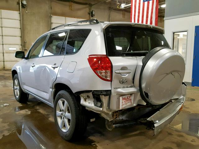 JTMBD31V365013958 - 2006 TOYOTA RAV4 LIMIT SILVER photo 3