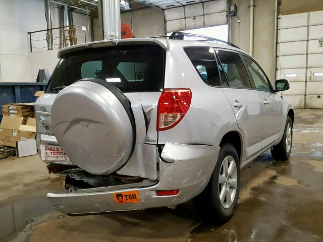 JTMBD31V365013958 - 2006 TOYOTA RAV4 LIMIT SILVER photo 4