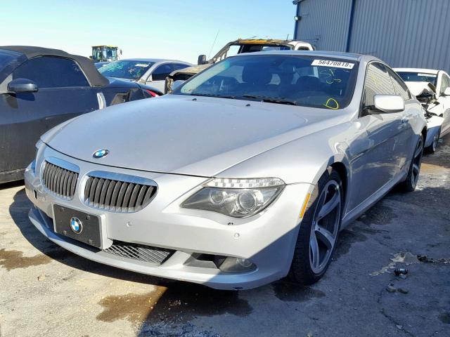 WBAEA53598CV91167 - 2008 BMW 650 I SILVER photo 2