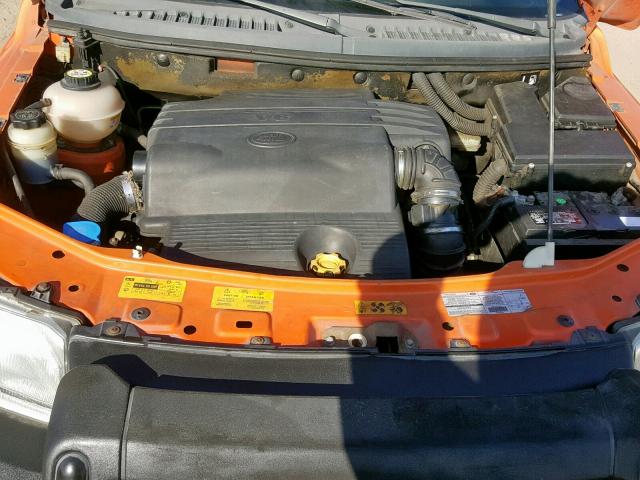 SALNY12293A276221 - 2003 LAND ROVER FREELANDER ORANGE photo 7