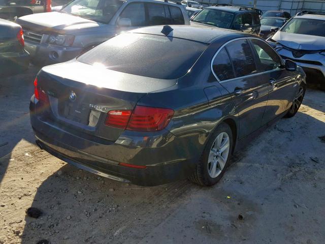 WBAXH5C56DD107111 - 2013 BMW 528 XI GRAY photo 4