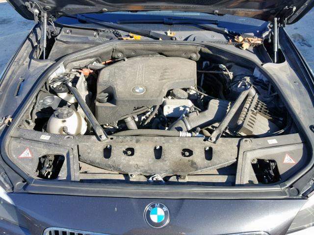 WBAXH5C56DD107111 - 2013 BMW 528 XI GRAY photo 7