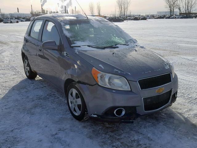 KL1TV65E69B336735 - 2009 CHEVROLET AVEO LS GRAY photo 1