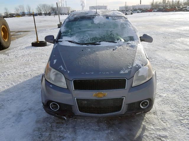 KL1TV65E69B336735 - 2009 CHEVROLET AVEO LS GRAY photo 10