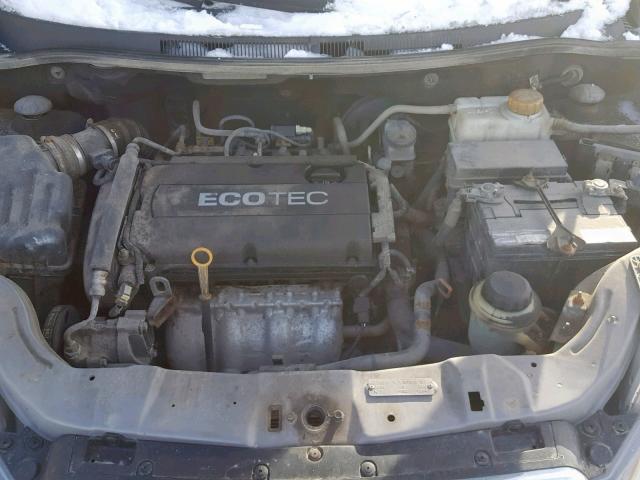 KL1TV65E69B336735 - 2009 CHEVROLET AVEO LS GRAY photo 7