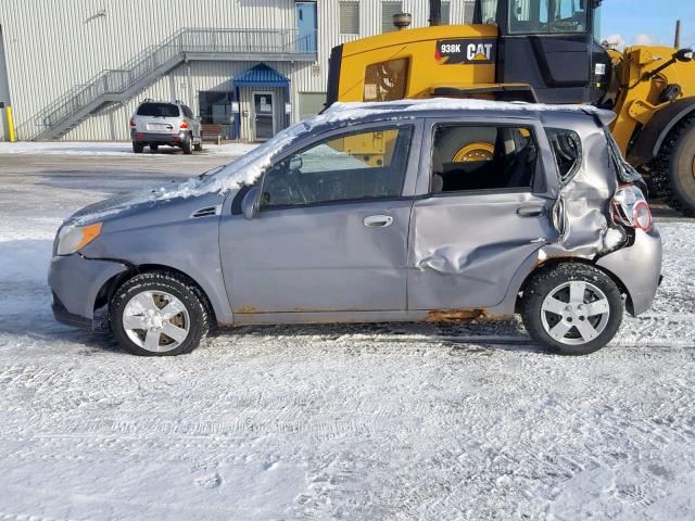 KL1TV65E69B336735 - 2009 CHEVROLET AVEO LS GRAY photo 9