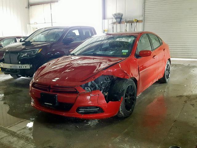 1C3CDFBA2DD153346 - 2013 DODGE DART SXT RED photo 2