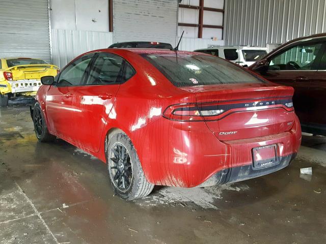 1C3CDFBA2DD153346 - 2013 DODGE DART SXT RED photo 3