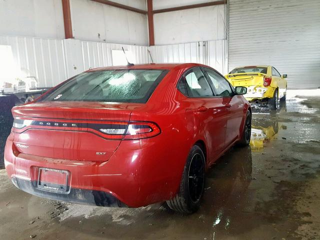 1C3CDFBA2DD153346 - 2013 DODGE DART SXT RED photo 4