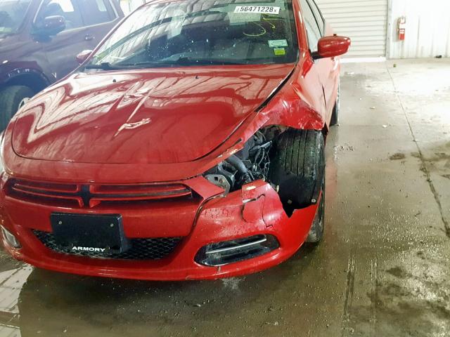 1C3CDFBA2DD153346 - 2013 DODGE DART SXT RED photo 9