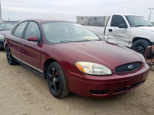 1FAFP56U47A152595 - 2007 FORD TAURUS SEL RED photo 1