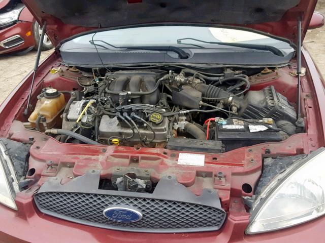 1FAFP56U47A152595 - 2007 FORD TAURUS SEL RED photo 7