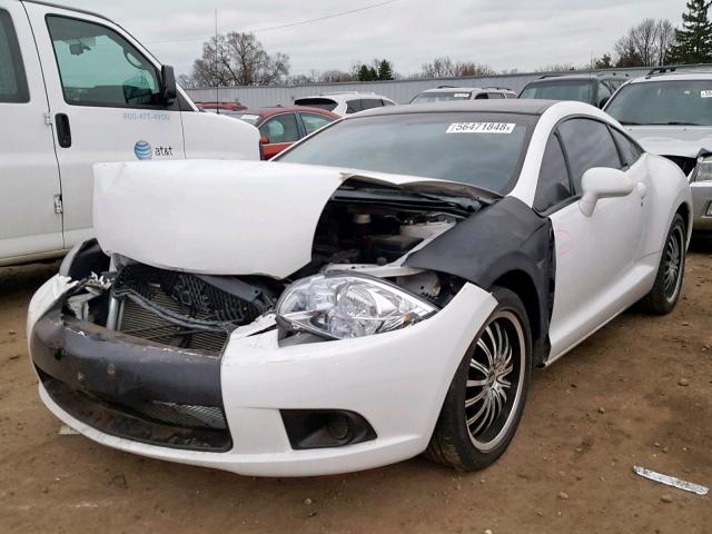 4A31K5DF6CE007551 - 2012 MITSUBISHI ECLIPSE GS WHITE photo 2