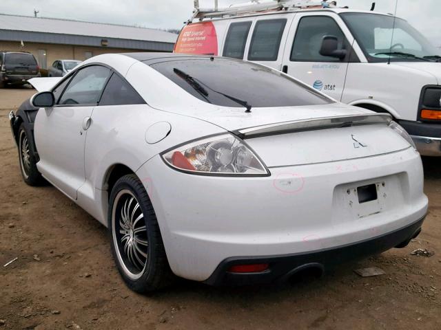 4A31K5DF6CE007551 - 2012 MITSUBISHI ECLIPSE GS WHITE photo 3