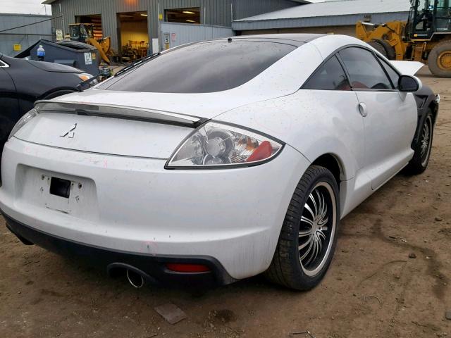 4A31K5DF6CE007551 - 2012 MITSUBISHI ECLIPSE GS WHITE photo 4