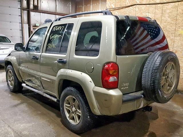 1J4GL38K62W332614 - 2002 JEEP LIBERTY RE GREEN photo 3