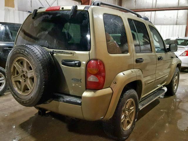 1J4GL38K62W332614 - 2002 JEEP LIBERTY RE GREEN photo 4