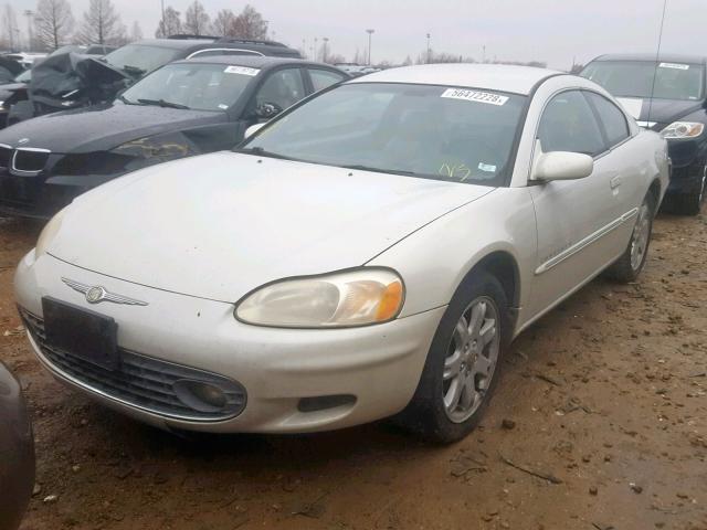 4C3AG52H81E108924 - 2001 CHRYSLER SEBRING LX WHITE photo 2