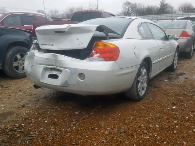 4C3AG52H81E108924 - 2001 CHRYSLER SEBRING LX WHITE photo 4