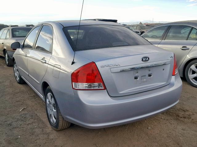 KNAFE121175474380 - 2007 KIA SPECTRA EX SILVER photo 3