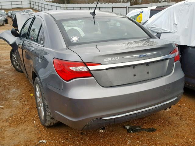 1C3CCBAG1DN724353 - 2013 CHRYSLER 200 LX GRAY photo 3