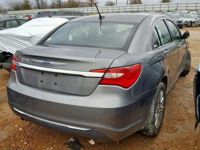 1C3CCBAG1DN724353 - 2013 CHRYSLER 200 LX GRAY photo 4