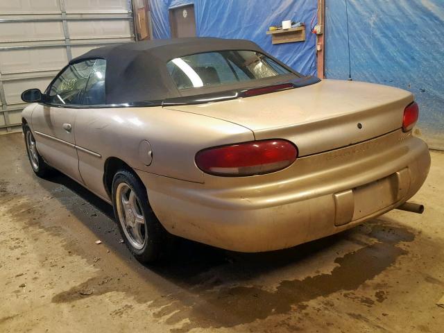 3C3EL55H5XT560428 - 1999 CHRYSLER SEBRING JX GOLD photo 3