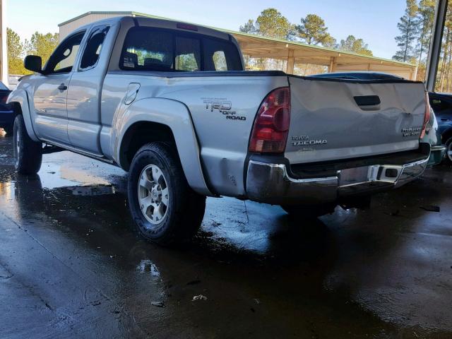 5TETU62N05Z106081 - 2005 TOYOTA TACOMA PRE SILVER photo 3