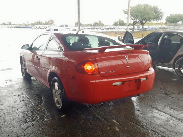 1G2AL15F877173088 - 2007 PONTIAC G5 RED photo 3