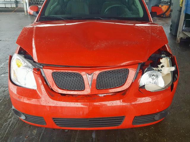 1G2AL15F877173088 - 2007 PONTIAC G5 RED photo 7