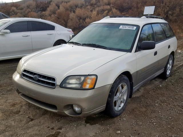 4S3BH675127632943 - 2002 SUBARU LEGACY OUT WHITE photo 2