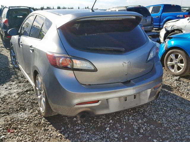 JM1BL1K47B1436007 - 2011 MAZDA SPEED 3 GRAY photo 3