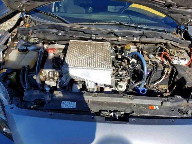 JM1BL1K47B1436007 - 2011 MAZDA SPEED 3 GRAY photo 7