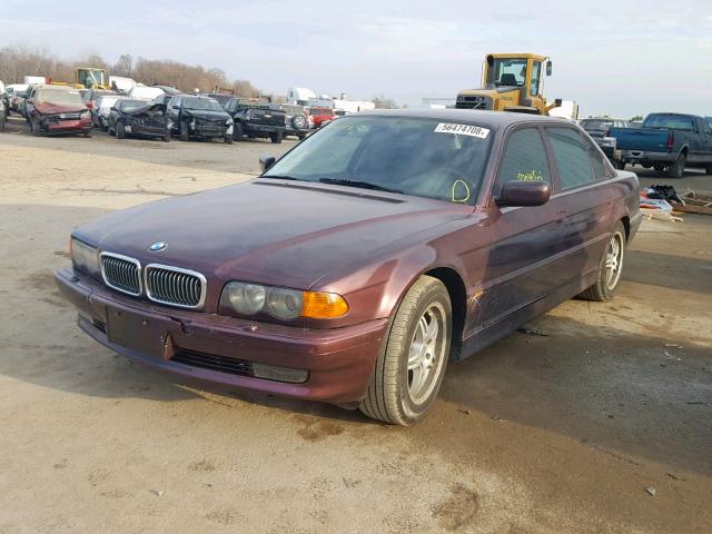 WBAGJ0335XDD73071 - 1999 BMW 750 IL PURPLE photo 2