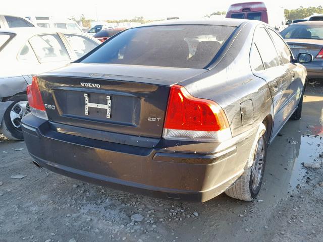 YV1RS592362536466 - 2006 VOLVO S60 2.5T BLACK photo 4