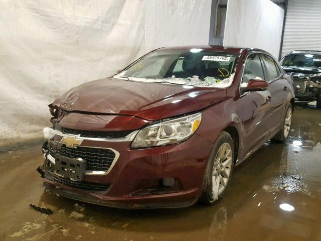 1G11C5SL0FF116555 - 2015 CHEVROLET MALIBU 1LT MAROON photo 2