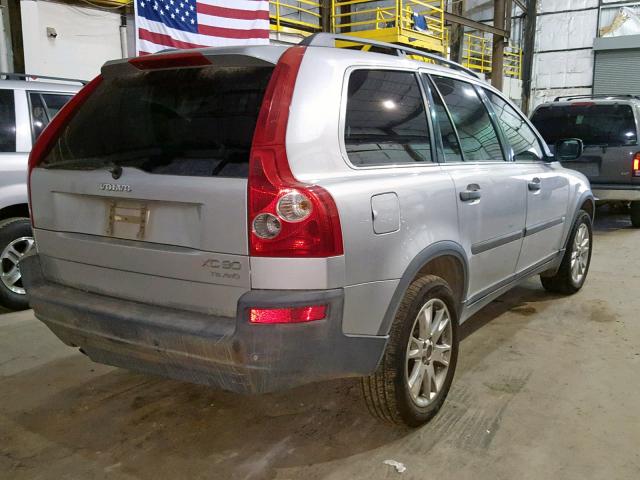 YV1CZ91H931005847 - 2003 VOLVO XC90 T6 SILVER photo 4