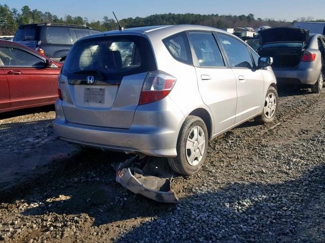 JHMGE8H32CC028719 - 2012 HONDA FIT SILVER photo 4