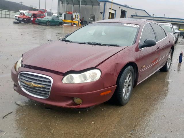 2C3HC56G51H649676 - 2001 CHRYSLER LHS RED photo 2