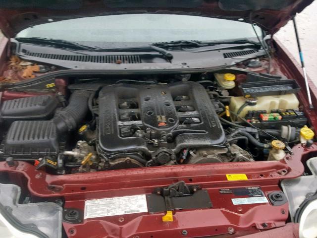 2C3HC56G51H649676 - 2001 CHRYSLER LHS RED photo 7