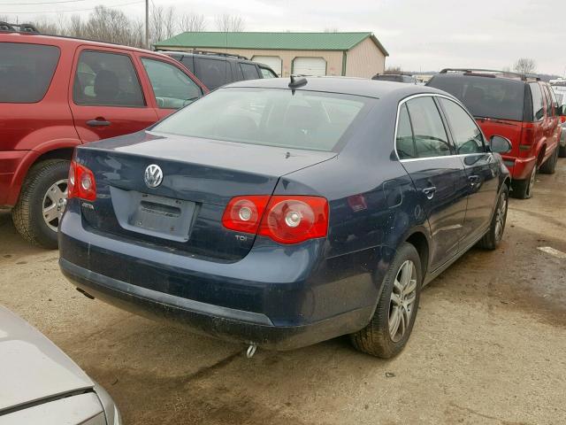 3VWST71K26M635541 - 2006 VOLKSWAGEN JETTA TDI BLUE photo 4