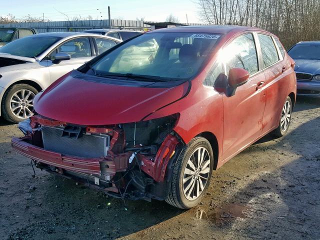 3HGGK5H86FM728381 - 2015 HONDA FIT EX RED photo 2