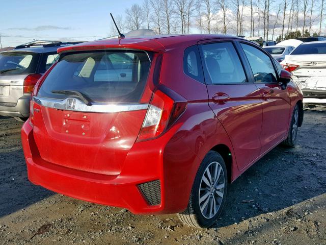 3HGGK5H86FM728381 - 2015 HONDA FIT EX RED photo 4