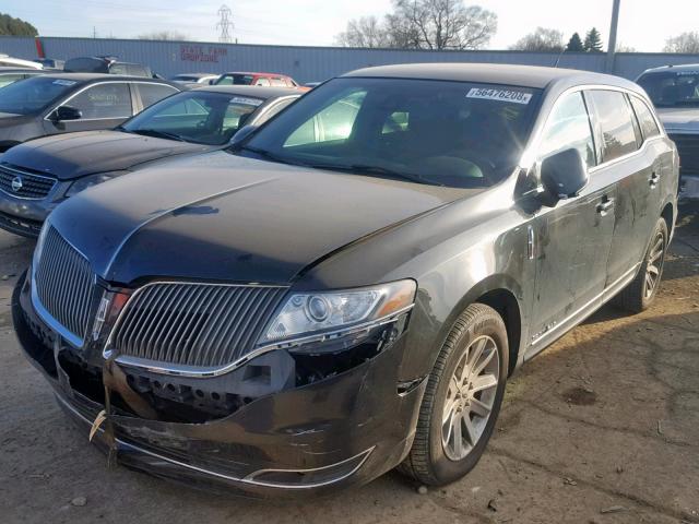 2LMHJ5NK6DBL53614 - 2013 LINCOLN MKT BLACK photo 2