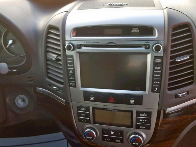 5XYZKDAGXCG160728 - 2012 HYUNDAI SANTA FE L GRAY photo 9